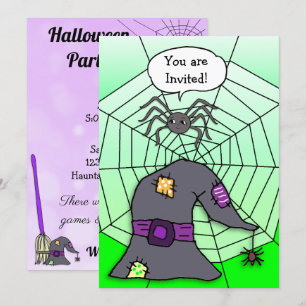 You are Invited Spider Halloween Party Invitation