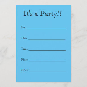You are invited to my birthday party! Invitation