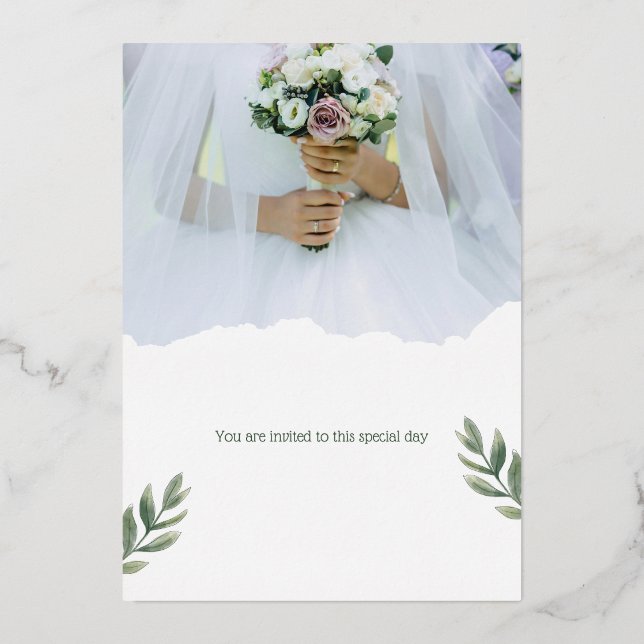 You are invited to this special day. (Front)