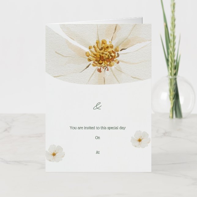 You Are Invited to This Special Day Foil Greeting Card (Front)
