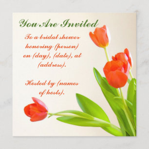 "You Are Invited" Tulip Square Invitation