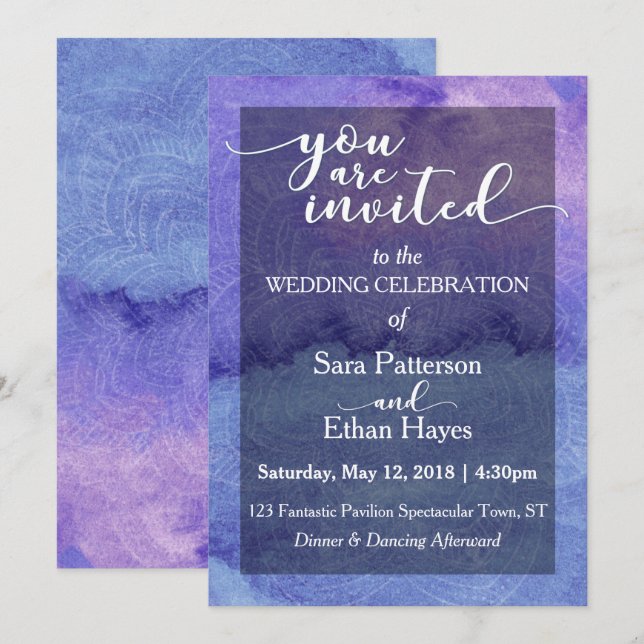 "You Are Invited" Wedding Invitation (Front/Back)