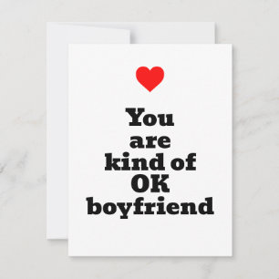You are kind of OK Valentine's Day Card