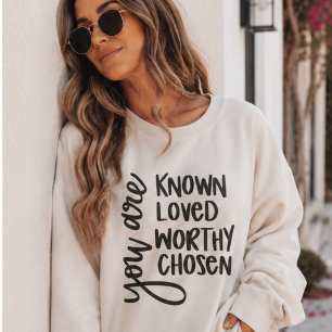 You are Known, Inspiring Christian Faith Sweatshirt
