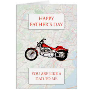 You are like a Dad to Me Father's Day Motorbike