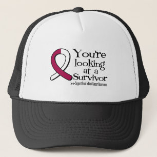 You are Looking at a Head Neck Cancer Survivor Trucker Hat