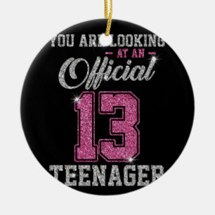 You Are Looking At An Official 13 Teenager Ceramic Tree Decoration