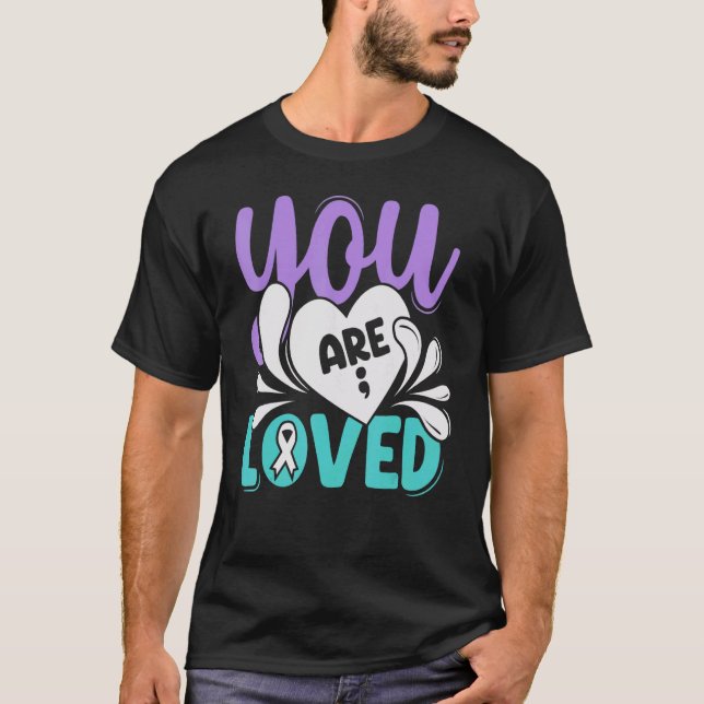 You Are Love Matching Suicide Prevention Awareness T-Shirt (Front)