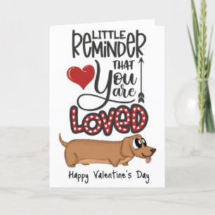 You are loved...A Valentine from the dog card