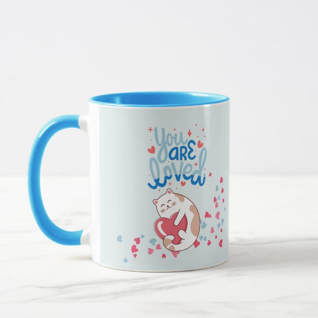  You Are Loved Cats Mug (Left)