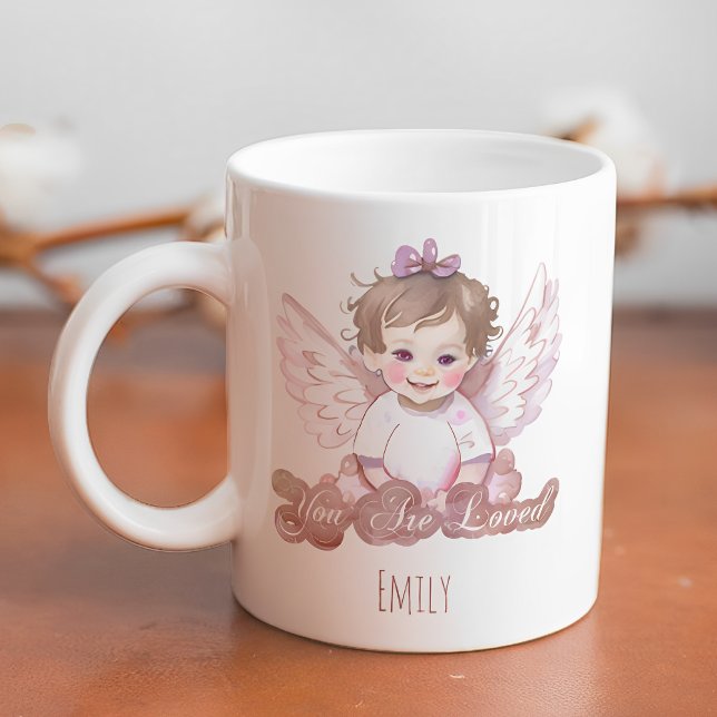 You are loved cute angel coffee mug (Creator Uploaded)