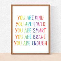 You Are Loved Fun Rainbow Affirmations Nursery