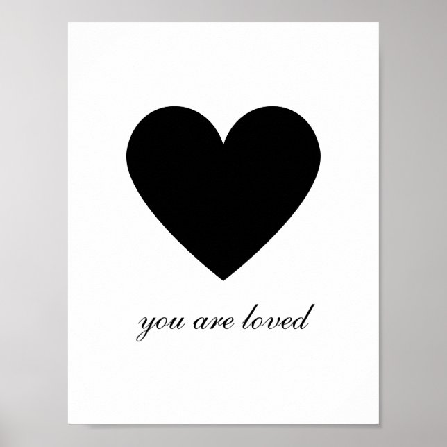 You Are Loved Heart Poster (Front)