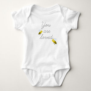 You Are Loved Honey Bees Baby Bodysuit