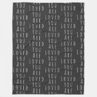 You Are Loved Inspirational Words Black White