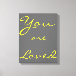 You Are Loved kid's bedroom wall hanging Canvas Print