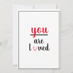 You Are Loved Kind Gesture Of Appreciation Thank You Card