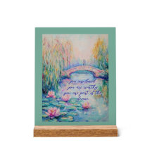 You Are Loved Monet Inspired Acrylic Sign