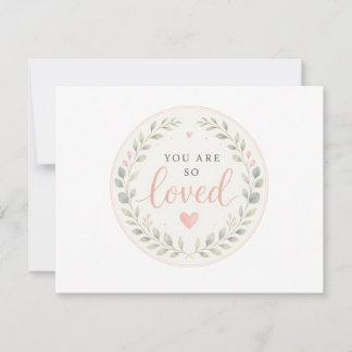 You Are Loved, Newborn Gift Card