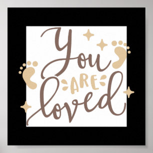 You Are Loved Nursery Poster
