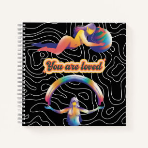 You Are Loved – Rainbow Cosmic Notebook