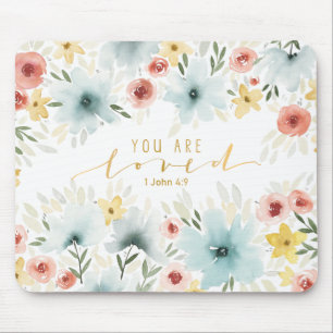 You are loved (scripture) mousepad