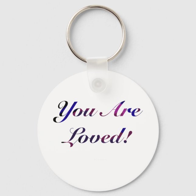 You Are Loved Sticker1  Key Ring (Front)