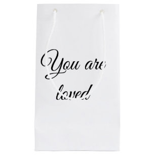 You are loved sun motivation quote mindful blessed small gift bag