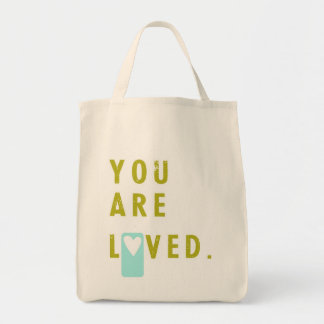 You are loved tote bag