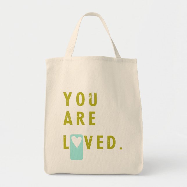 You are loved tote bag (Front)