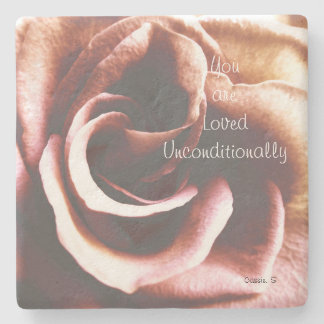 You are Loved Unconditionally Stone Coaster