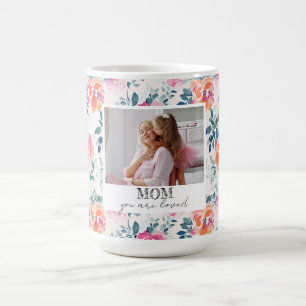 You Are Loved Watercolor Floral Mother's Day Coffee Mug