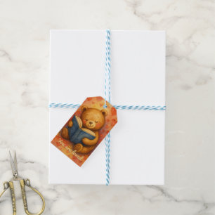 You Are Loved – Whimsical Bear Reading Tag