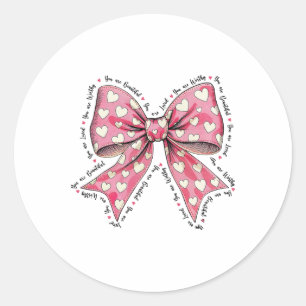 You Are Loved You Are Worthy You Are Beautiful Pin Classic Round Sticker