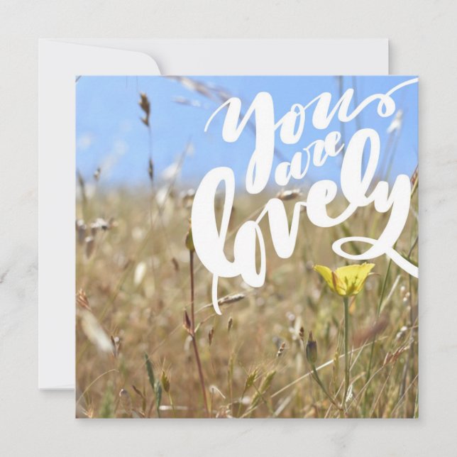 You Are Lovely Card (Front)