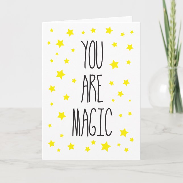 You are Magic Thank You Greeting card (Front)
