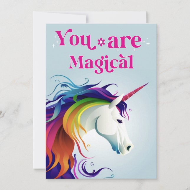 You are magical  holiday card (Front)