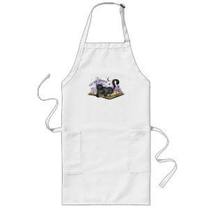 You Are Magical –Mystical Black Cat & Vintage Book Long Apron