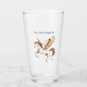 You Are Magical Pegasus Unicorn Glass