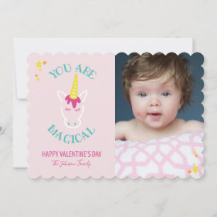 You Are Magical Unicorn Photo Valentine Card