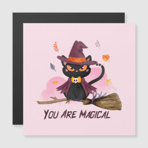 You Are Magical – Witch Cat Riding a Broom