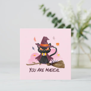 You Are Magical – Witch Cat Riding a Broom