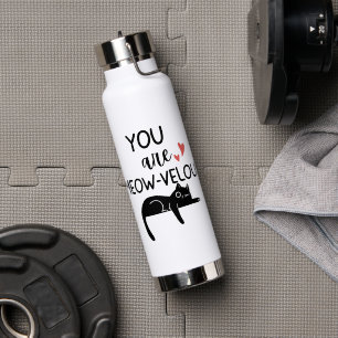 'You Are Meow-velous' Adorable Sweet Cat Lovers Water Bottle