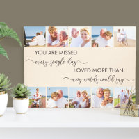 You are Missed 10 Photo Collage Almond Remembrance