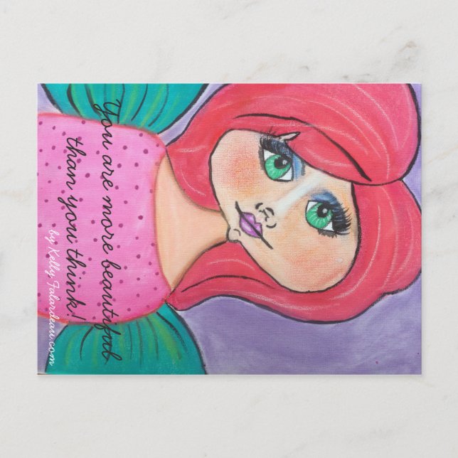 You are More Beautiful Than You Think - Postcard (Front)