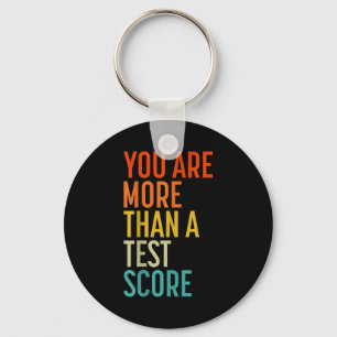 You Are More Than A Test Score Vintage Teacher Tes Key Ring
