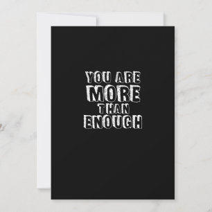 You Are More Than Enough Faith Based Self Love Des Holiday Card