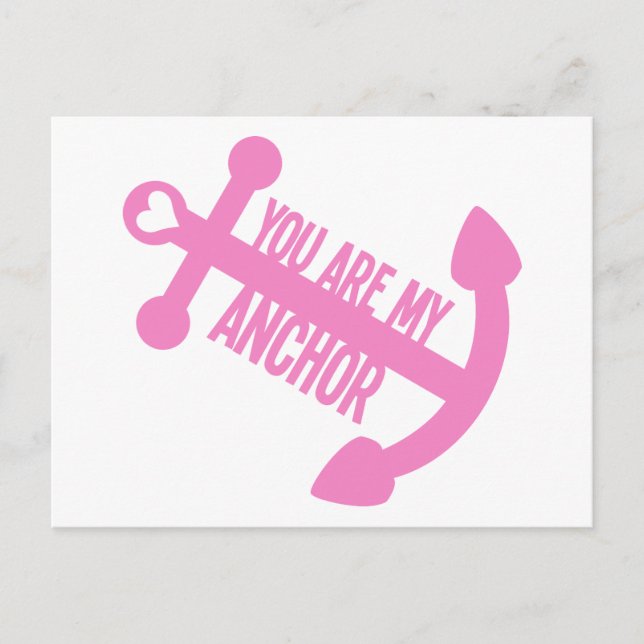 You Are My Anchor Postcard (Front)