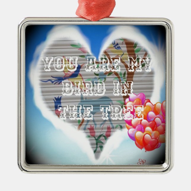 You are my bird in the trees.png metal tree decoration (Front)