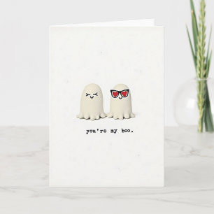 You Are My Boo Cute Ghost Love Card
